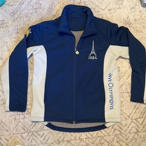 Blue & Off White Jacket Olympiade Paris Comité Olympique Français